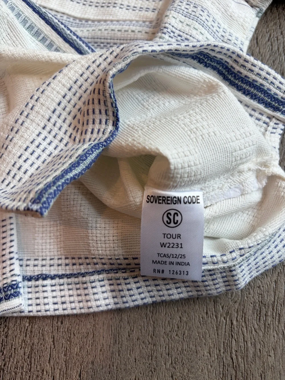 Sovereign Code Tour Textured Striped button up shirt boys size 3T NWT